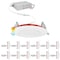 Luxrite 3 Inch LED Fire Rated Recessed Lights 5CCT 2700K-5000K 8W 500LM Dimmable 2 Hour Fire Rated, 12PK LR23478-12PK - alternate 1